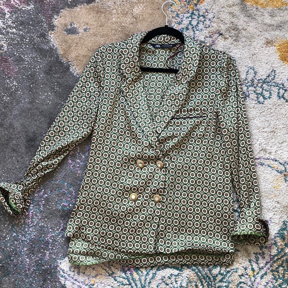 Zara silk blazer